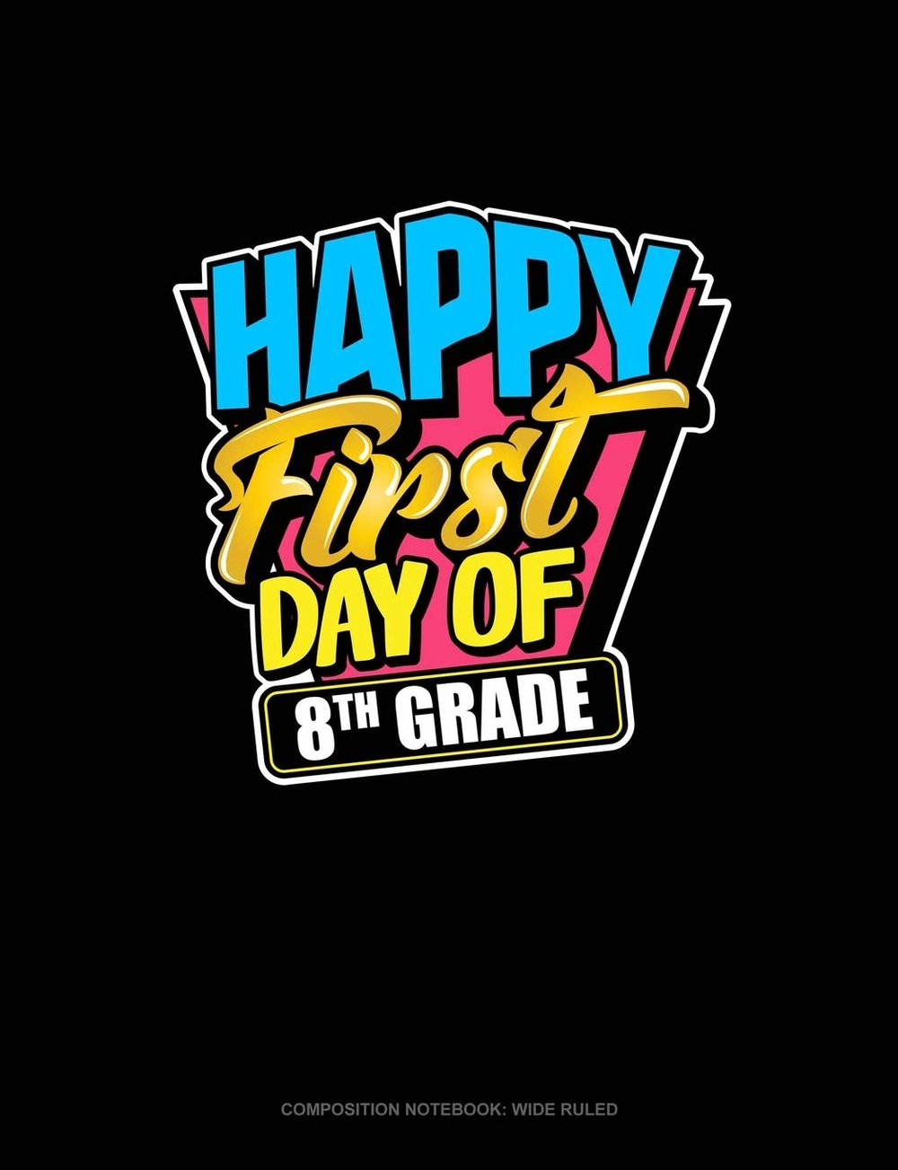picture that reads Happy 1st Day of 8th grade