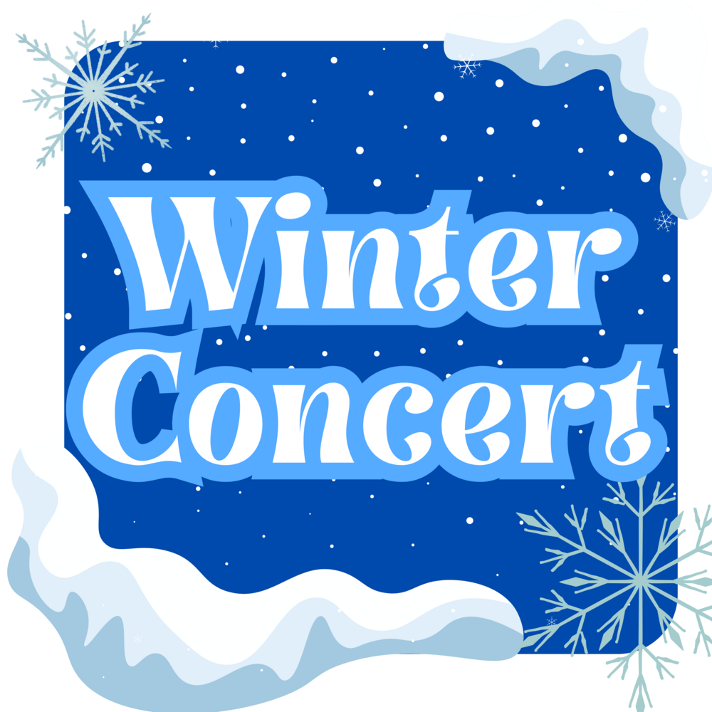 Snowflake and snow "winter concert"