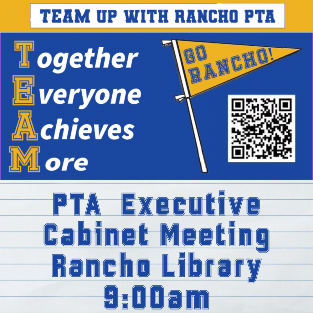 PTA Executive Meeting at 9:00am; announcement