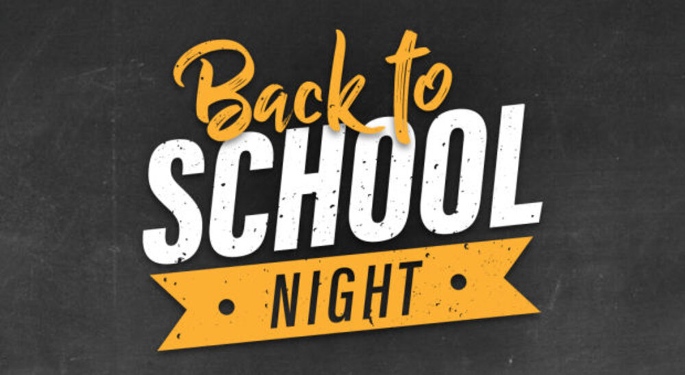BACK TO SCHOOL NIGHT BANNER