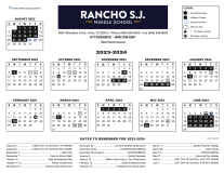 rancho 2023-2024 calendar