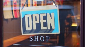 open sign