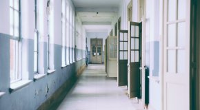 hallway with open doors