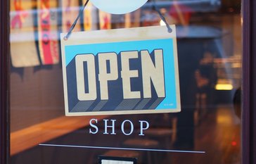 open sign