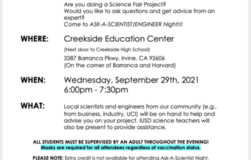 ask a scientist flyer