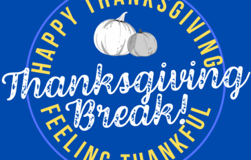 HAPPY THANKSGIVING WITH 2 PUMPKINS