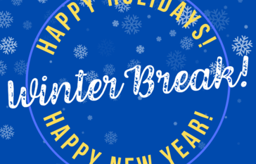 snowflakes on blue background
