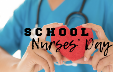 nurse holding heart plush shape