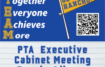PTA Executive Meeting at 9:00am; announcement