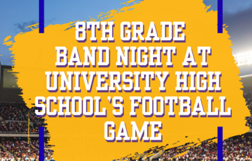 8th Grade Band Night at Uni Football