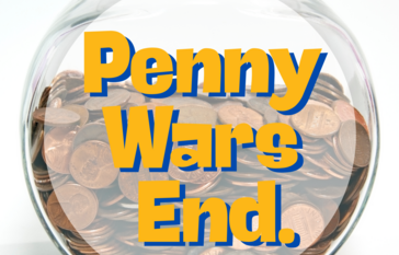 fishbowl full of pennies "penny wars end"